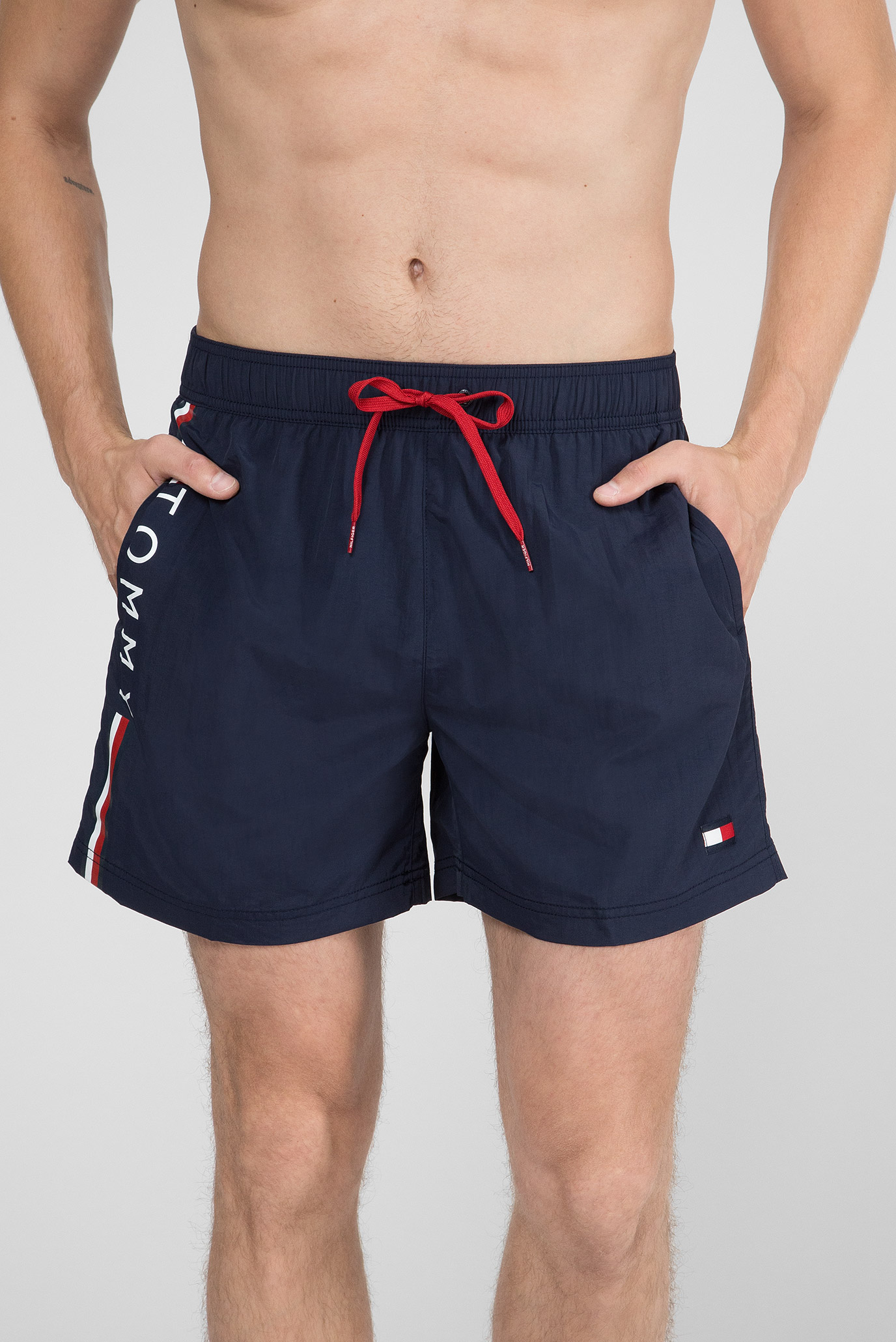 Мужские темно-синие плавательные шорты 4