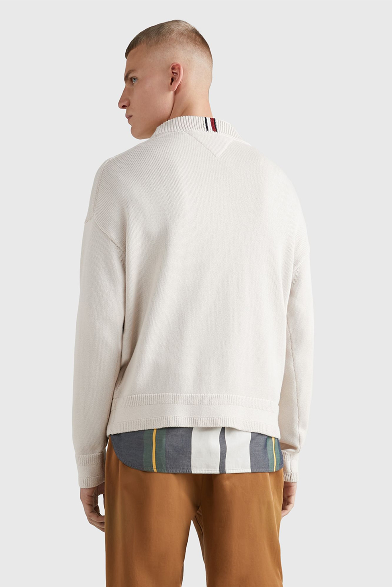 Свитер SEASONAL CREST STRIPE CREW NECK 3