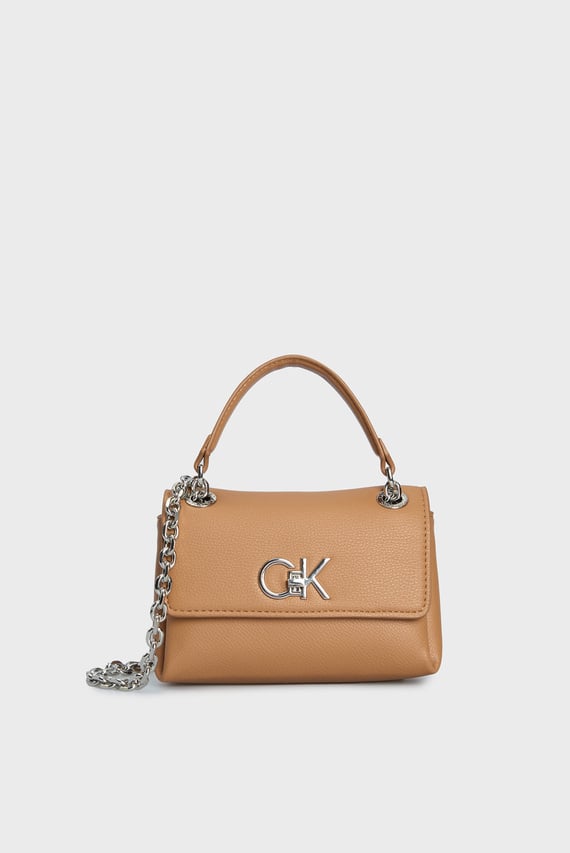 Женская коричневая сумка RE-LOCK SM CONV SHOULDER