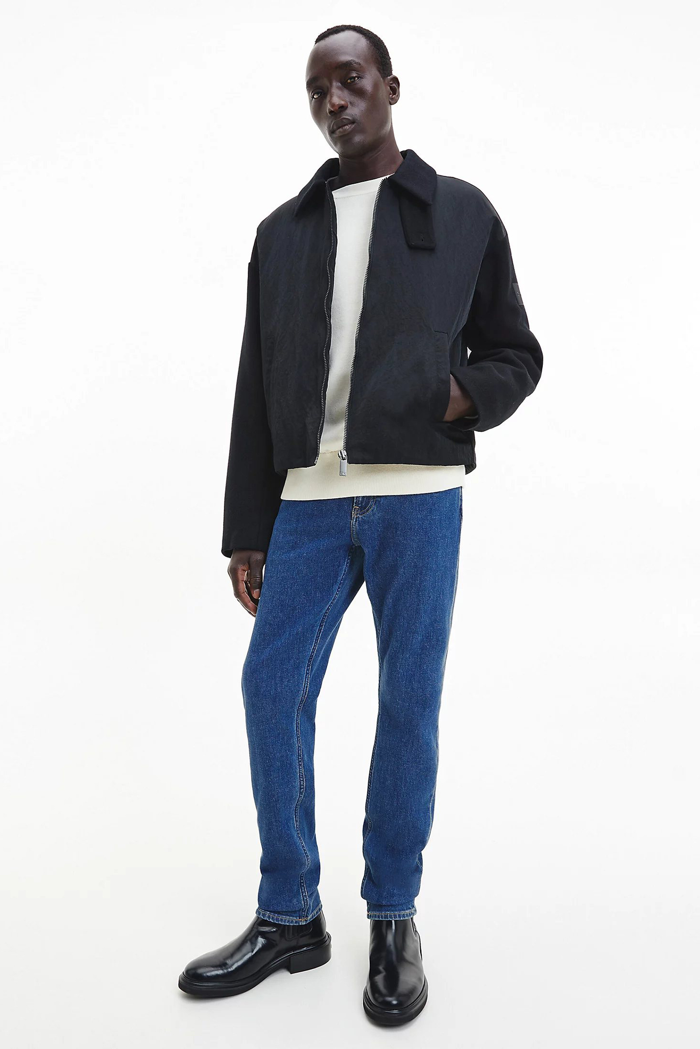 Мужские синие джинсы SLIM FIT MID BLUE 3