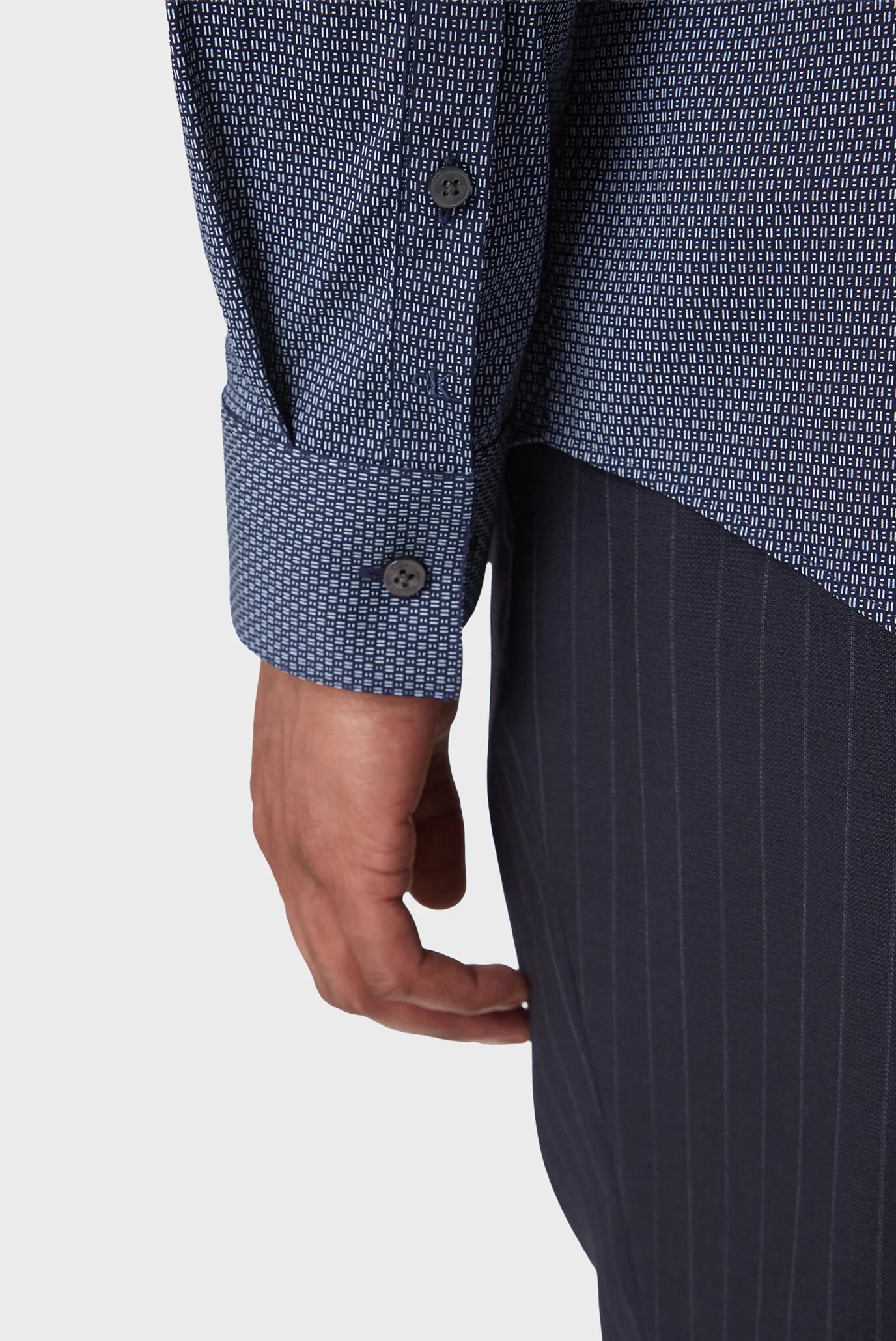 Рубашка/SLIM ESNTL POPLIN STR PRT 5