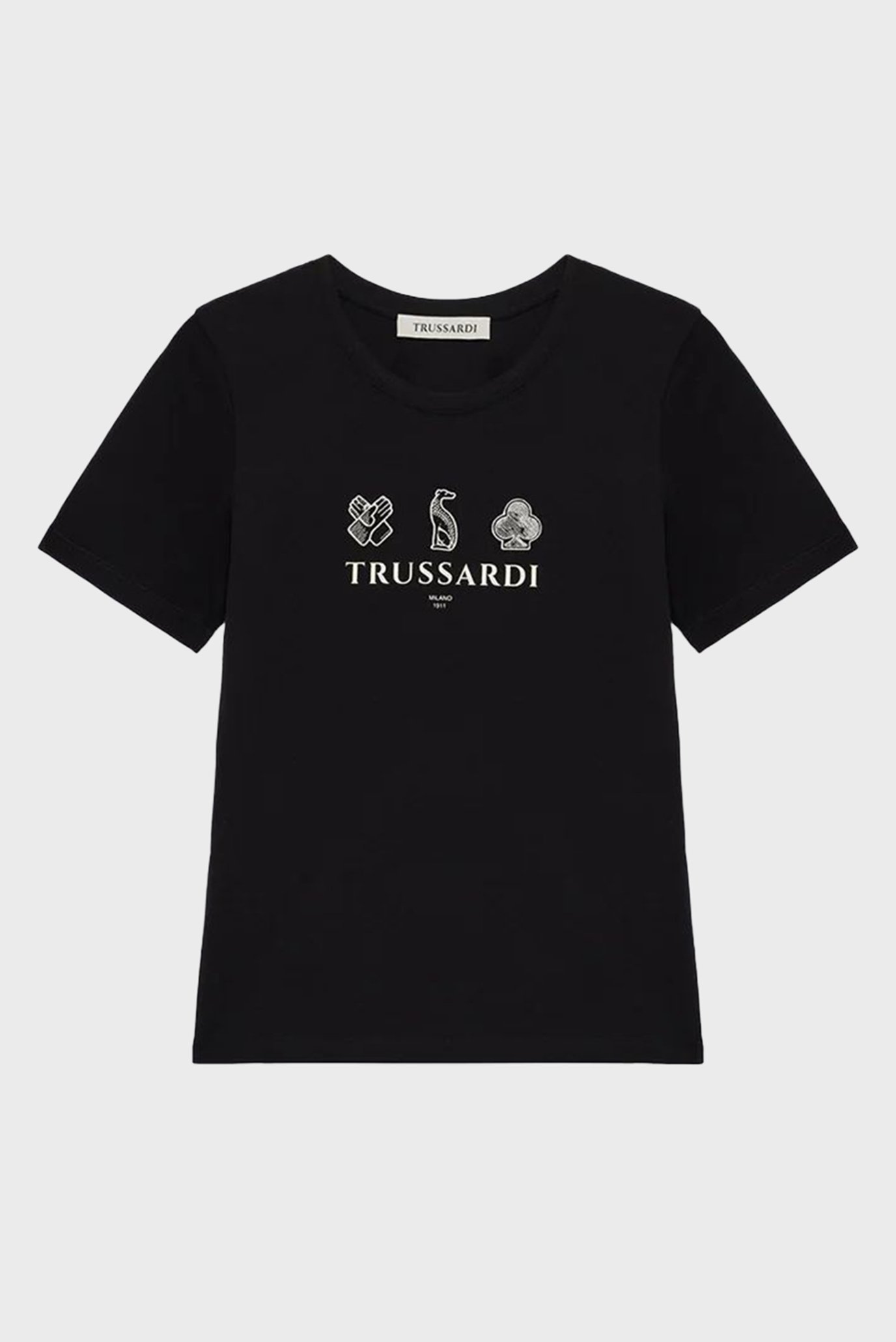 Футболка REGULAR FIT T-SHIRT - TRUSSARDI LEGACY PRINT+EMBROIDERY 1