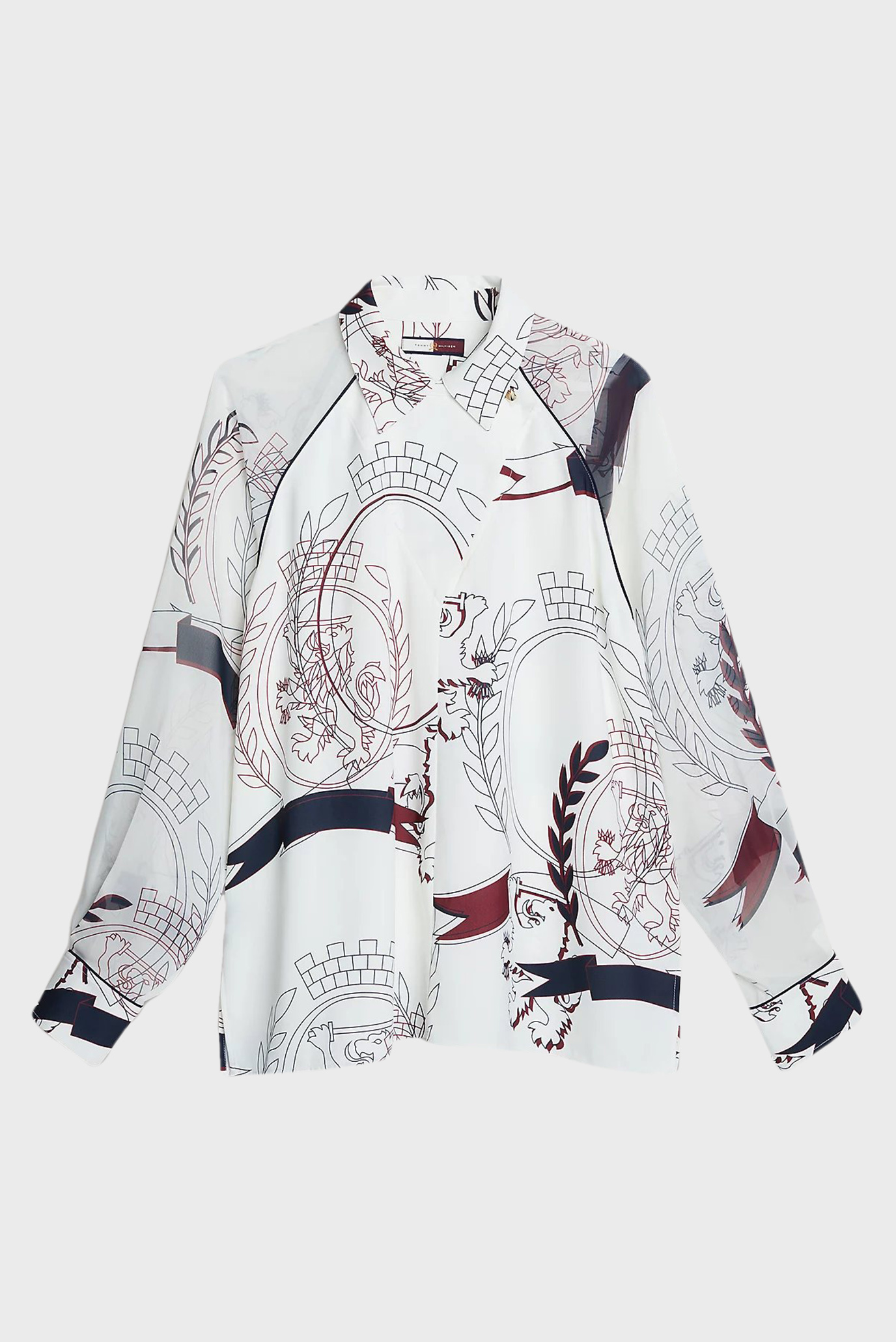 Блузка/THC SLICED CREST PRINT TOP 1