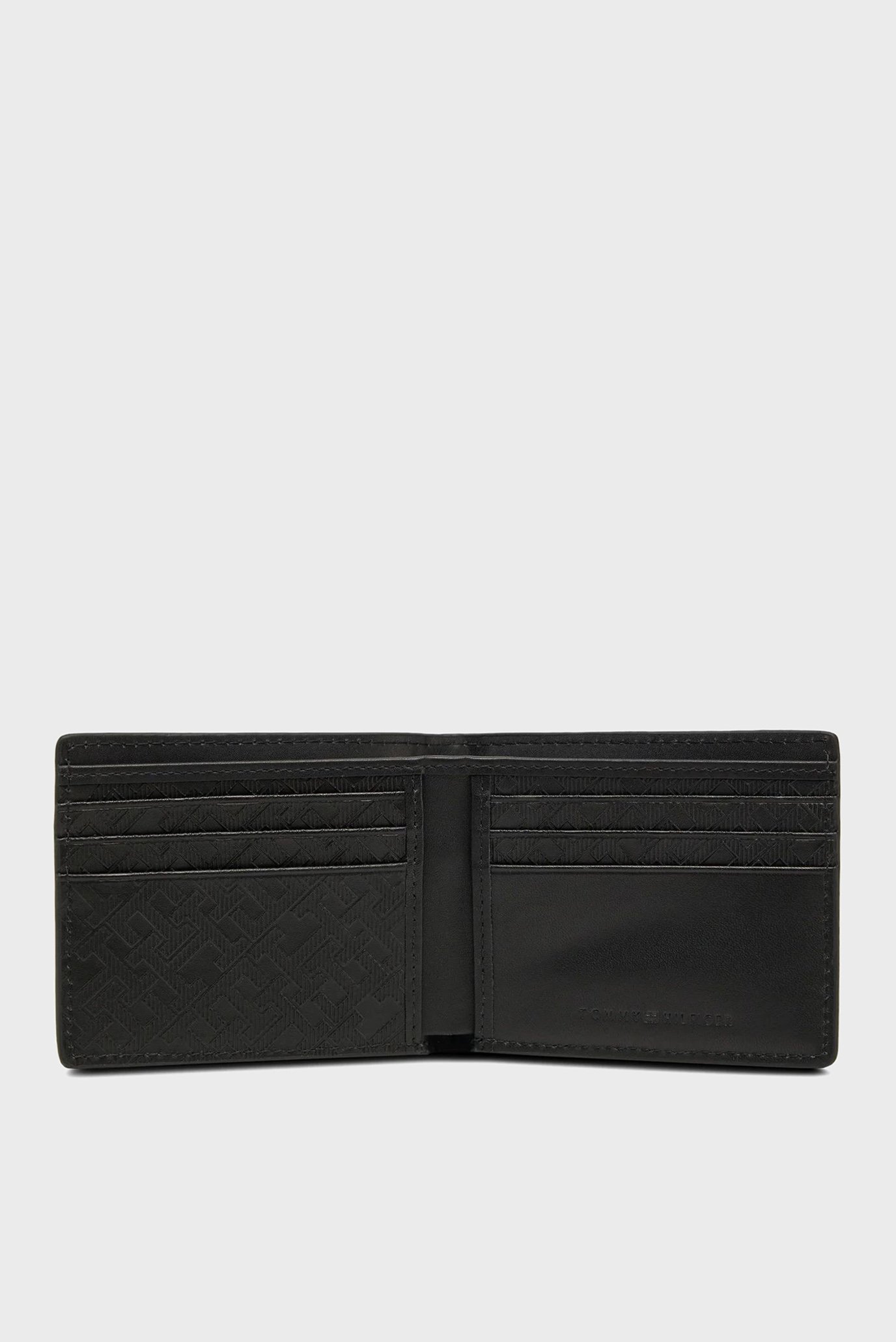Мужской черный кожаный кошелек TH MONOGRAM MINITommy Hilfiger Мужской черный кожаный кошелек TH MONOGRAM MINI 3