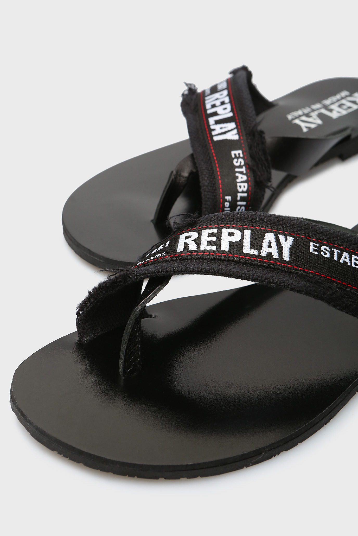 Мужские черные кожаные слайдеры SCUBA 10