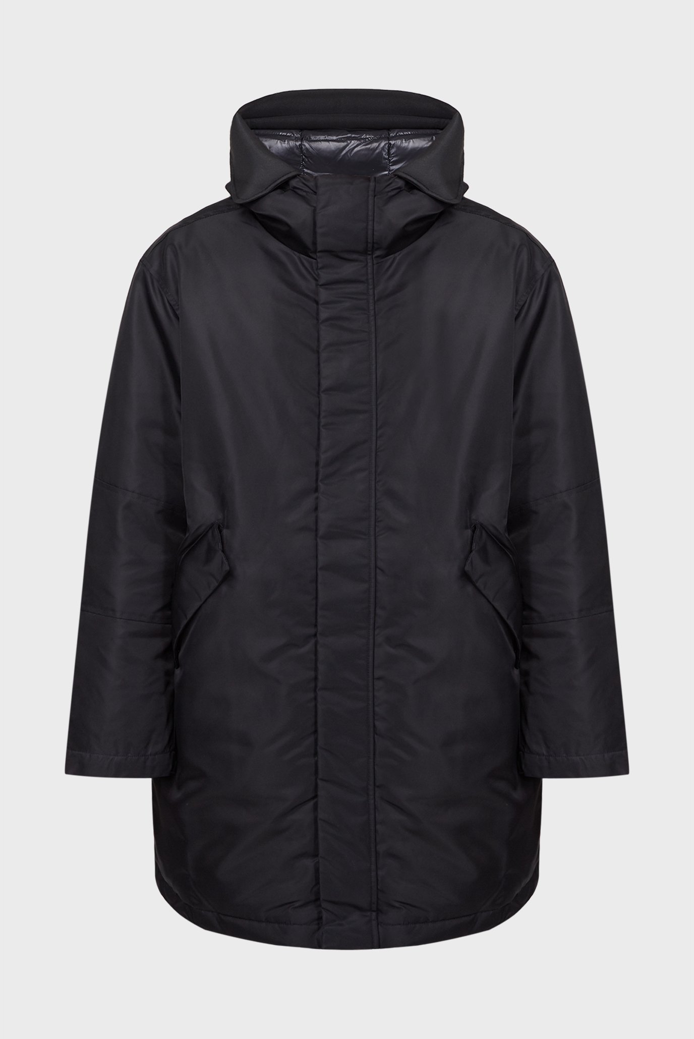 Мужская черная пуховая парка SATEEN PARKA MODERN COMFORT FIT 4