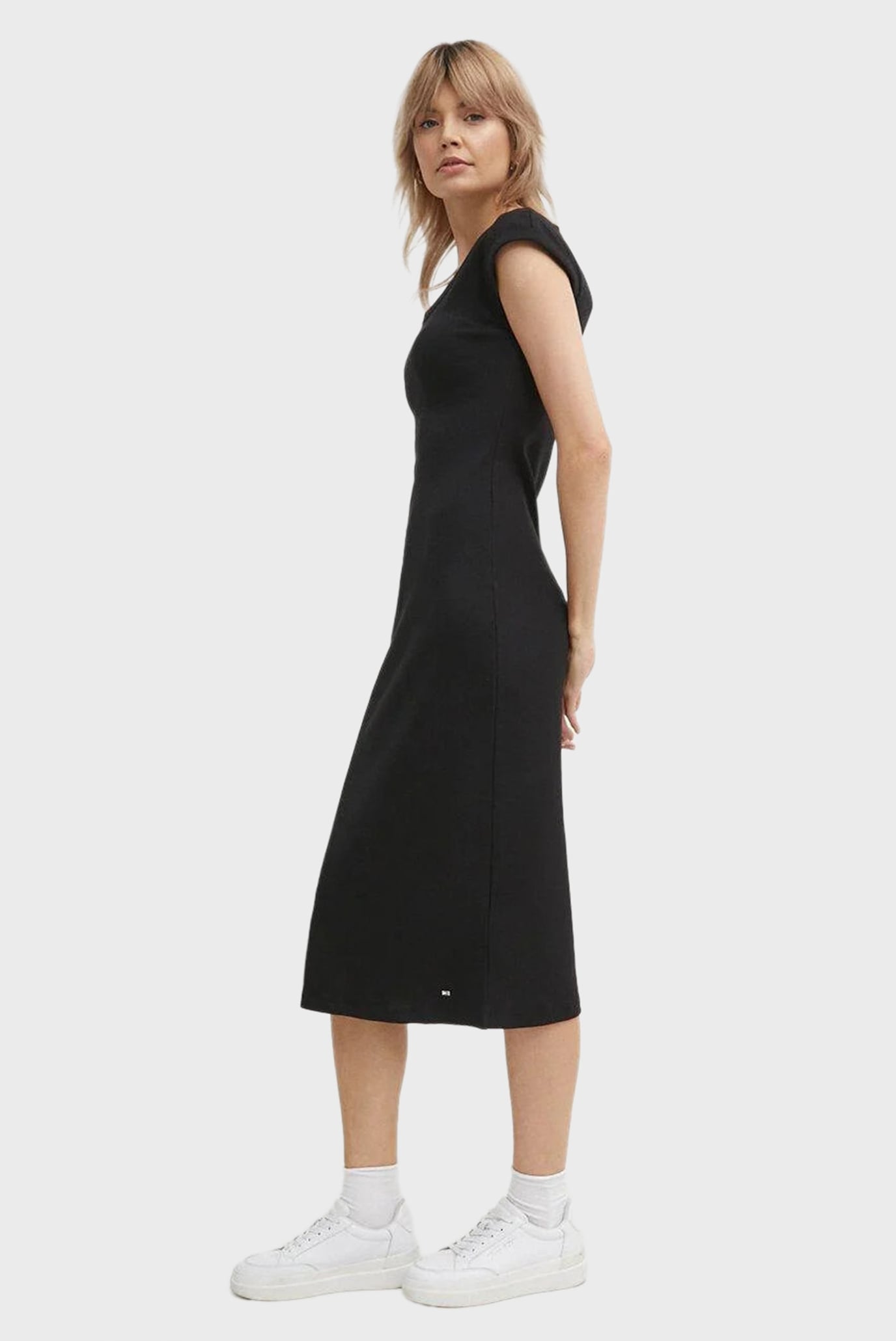Платье SLIM RIB DRS MIDI CAP SLEEVE 2