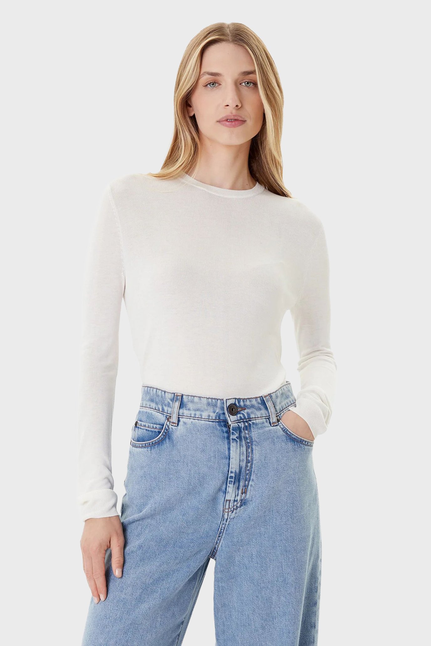 Свитер Fine Gauge Viscose LS Crew 1