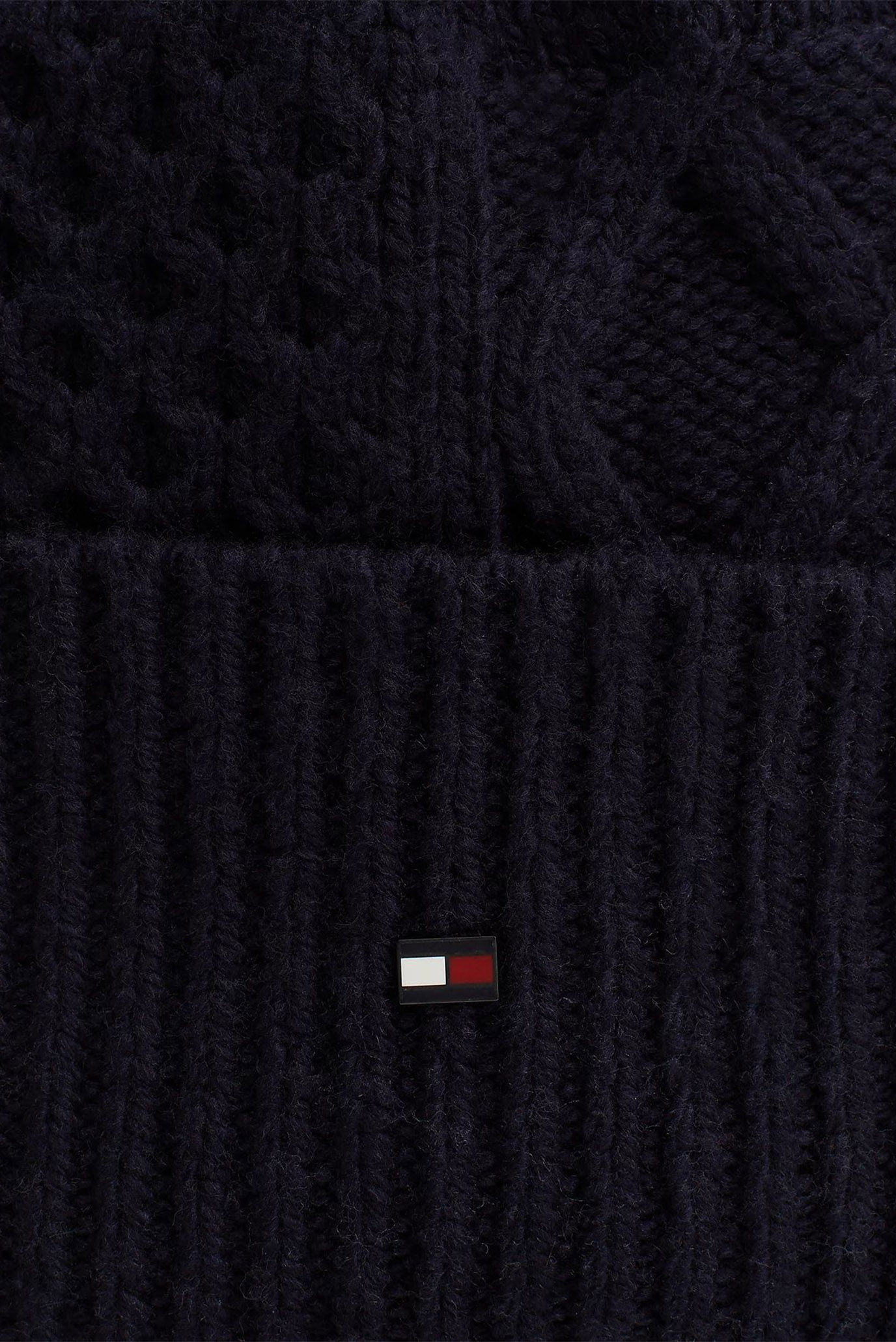 Шапка TH FLAG CABLE KNIT BEANIE 4