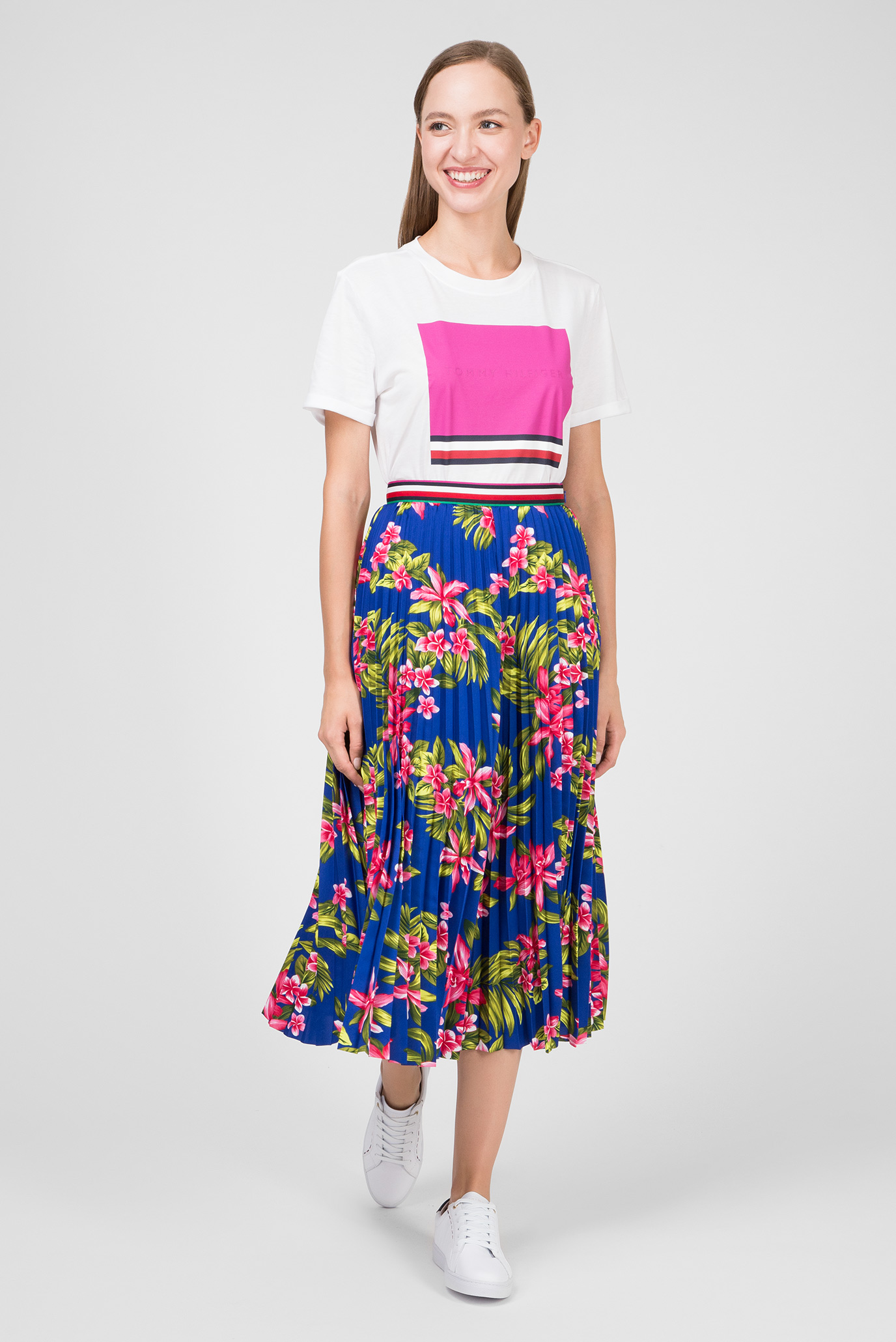 Женская синяя юбка-плиссе ERICA 10