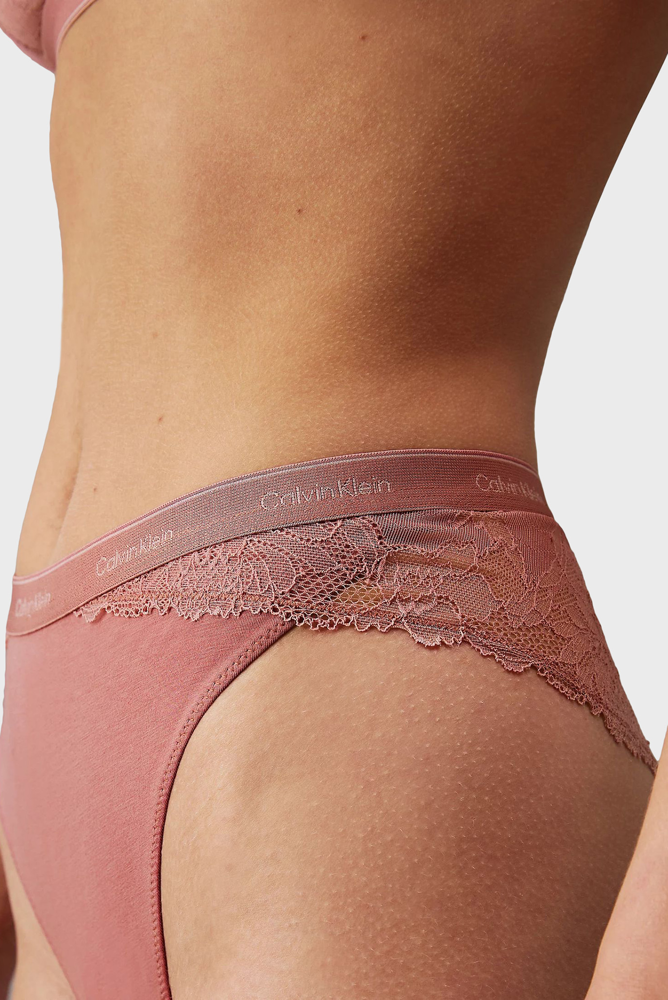 Женские розовые трусики TANGA 4