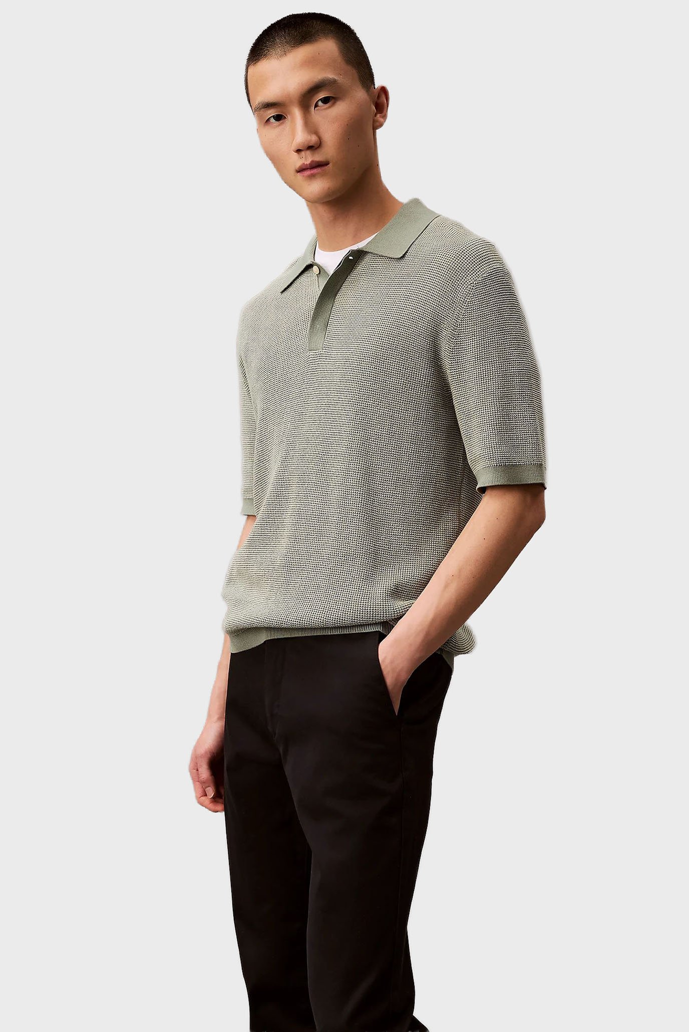 Штаны SLIM COTTON STRETCH CHINO TROUSECalvin Klein Штаны SLIM COTTON STRETCH CHINO TROUSE 4