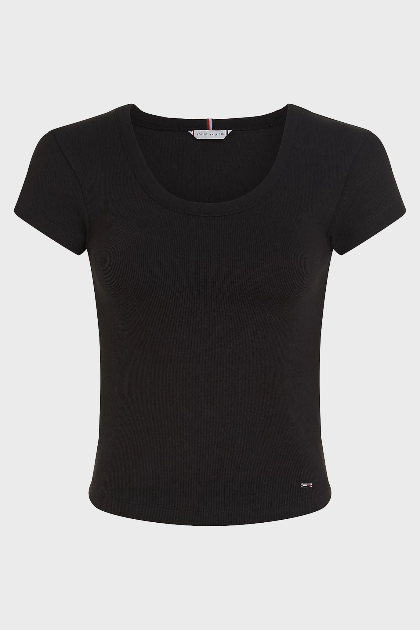 Футболка SLIM RIB SCOOP NK CAP SLV 5