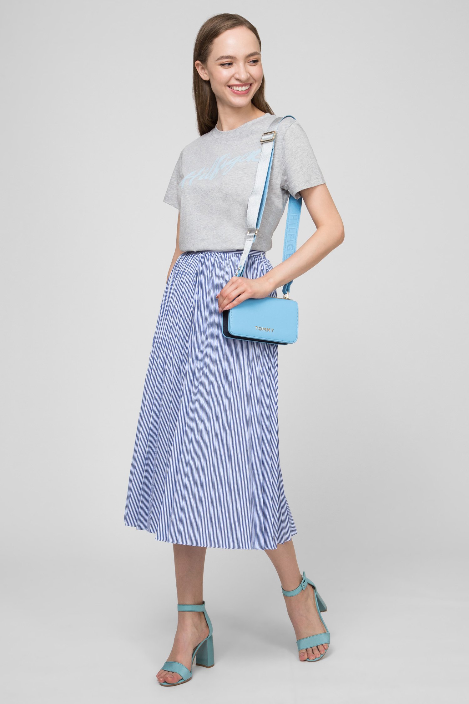 Женская синяя плиссированная юбка DAISY 5