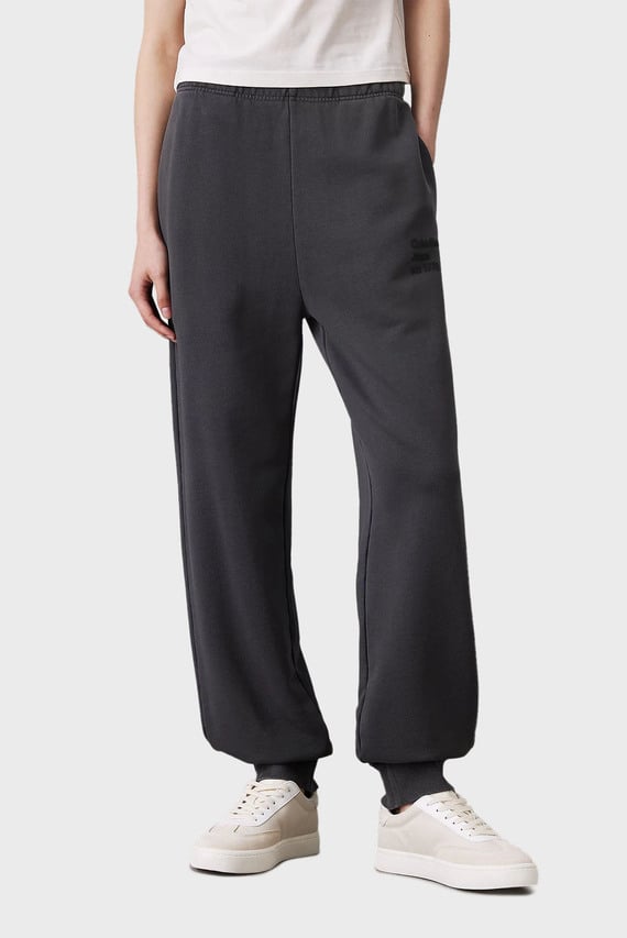 Женские темно-серые спортивные брюки WASHED PUFF PRINT Calvin Klein Jeans