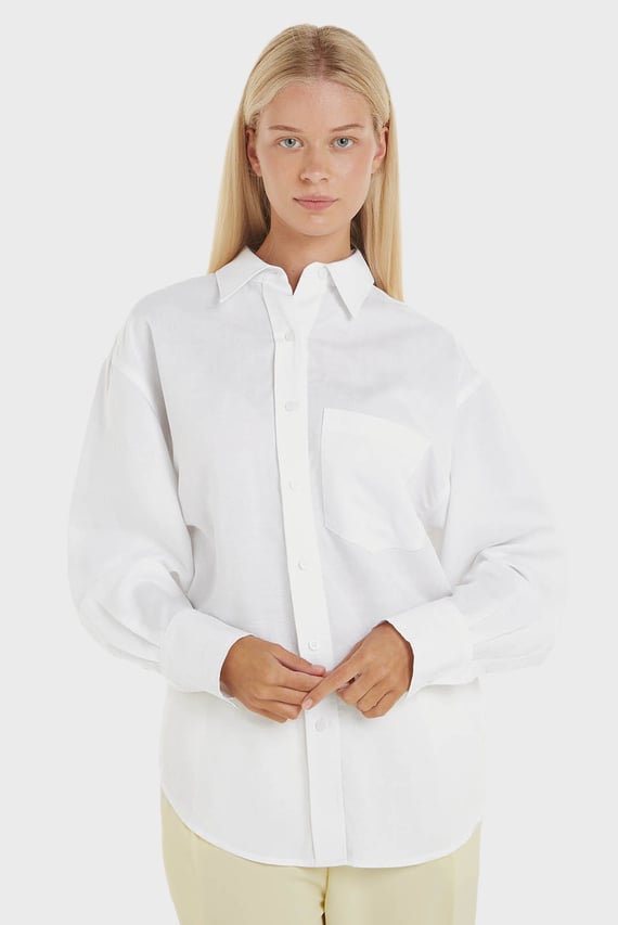 Рубашка LINEN BLEND RELAXED SHIRT