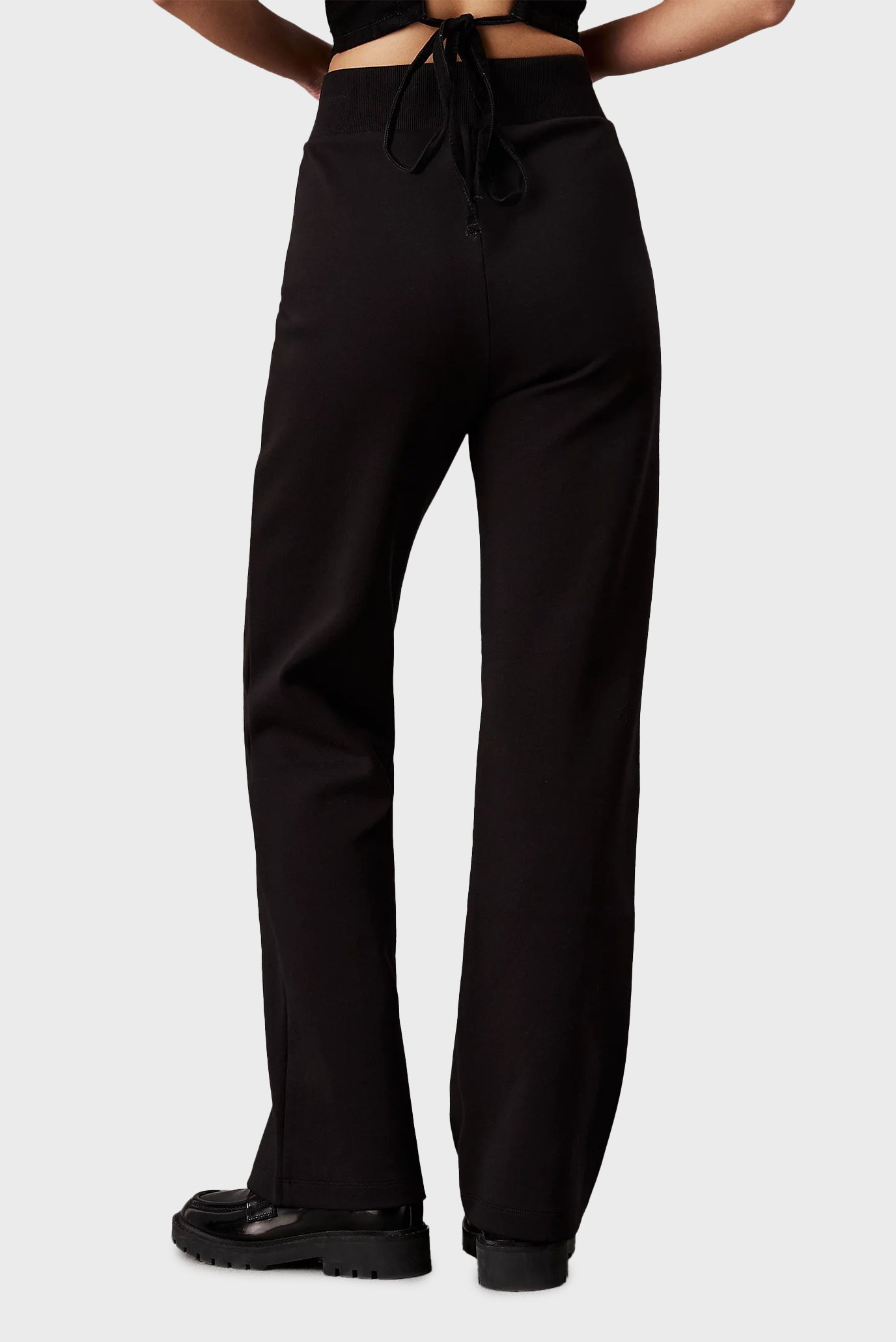 Женские черные спортивные брюки SATIN APPLIQUE JOG 3