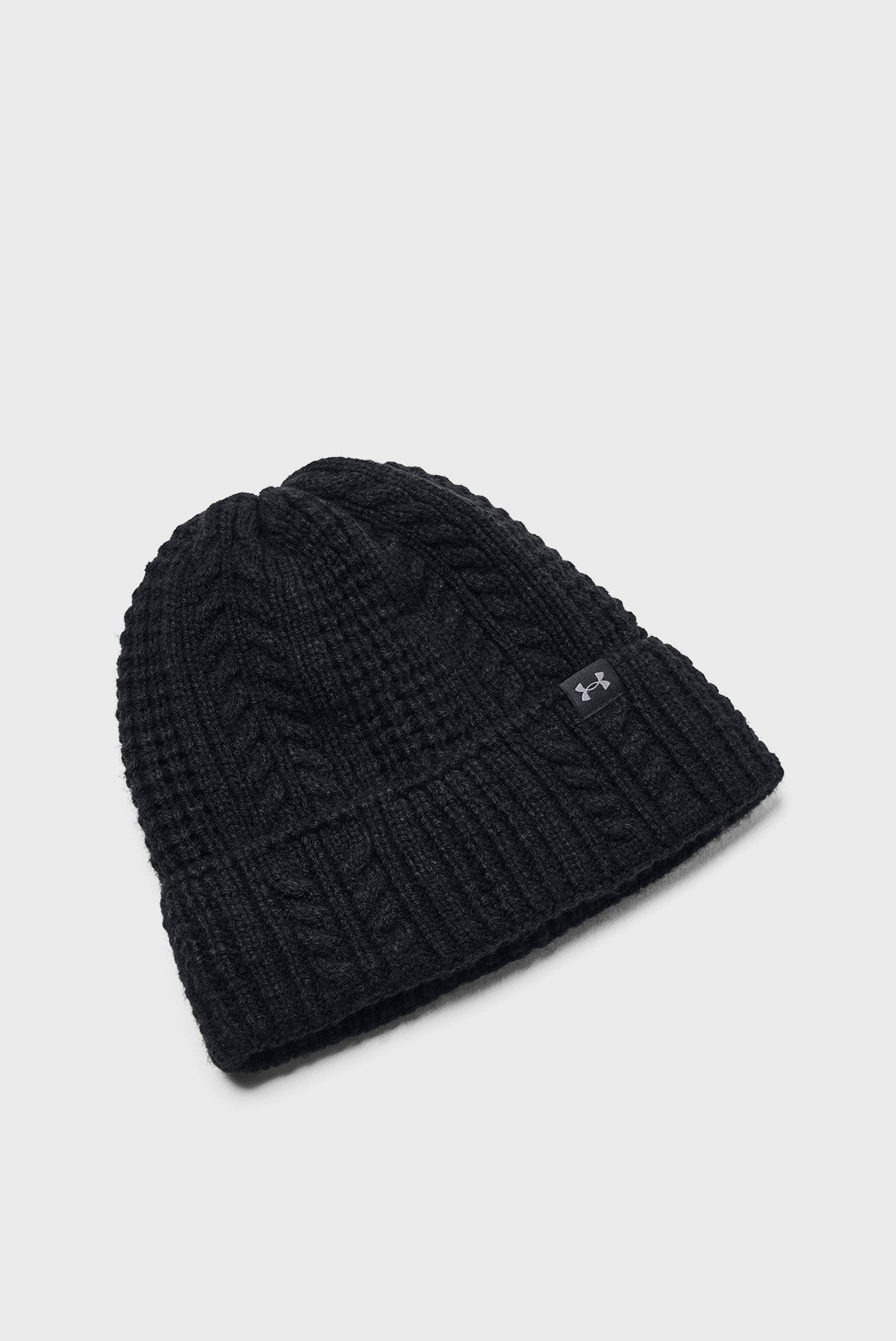 Женская черная шапка W Halftime Cable Knit Beanie 1