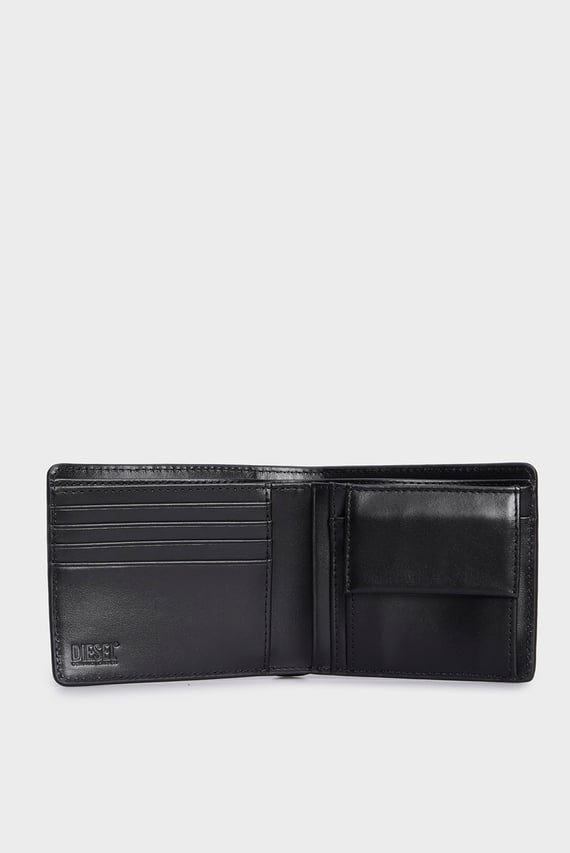 Мужской черный кожаный кошелек PC MONOGRAM BI-FOLD COIN S WALLET
