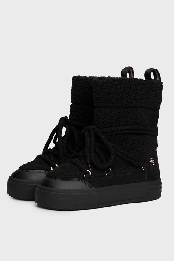 Ботинки LACE-UP FAUX SHEARLING SNOWBOOT