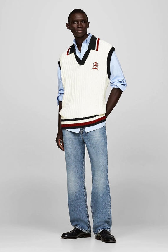 Топ THC GLOBAL STRIPE SWEATER VEST
