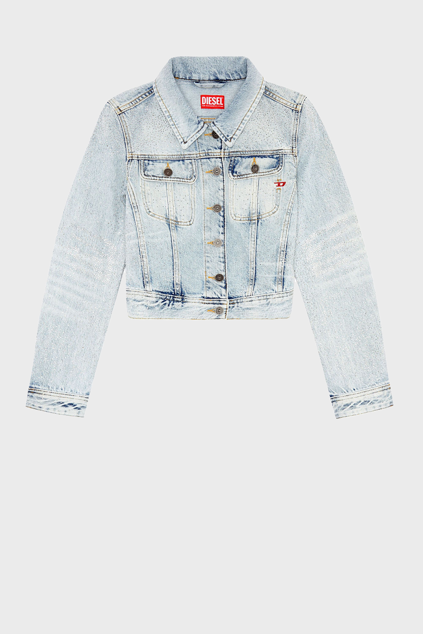 Женская голубая джинсовая куртка DE-SLIMMY 5