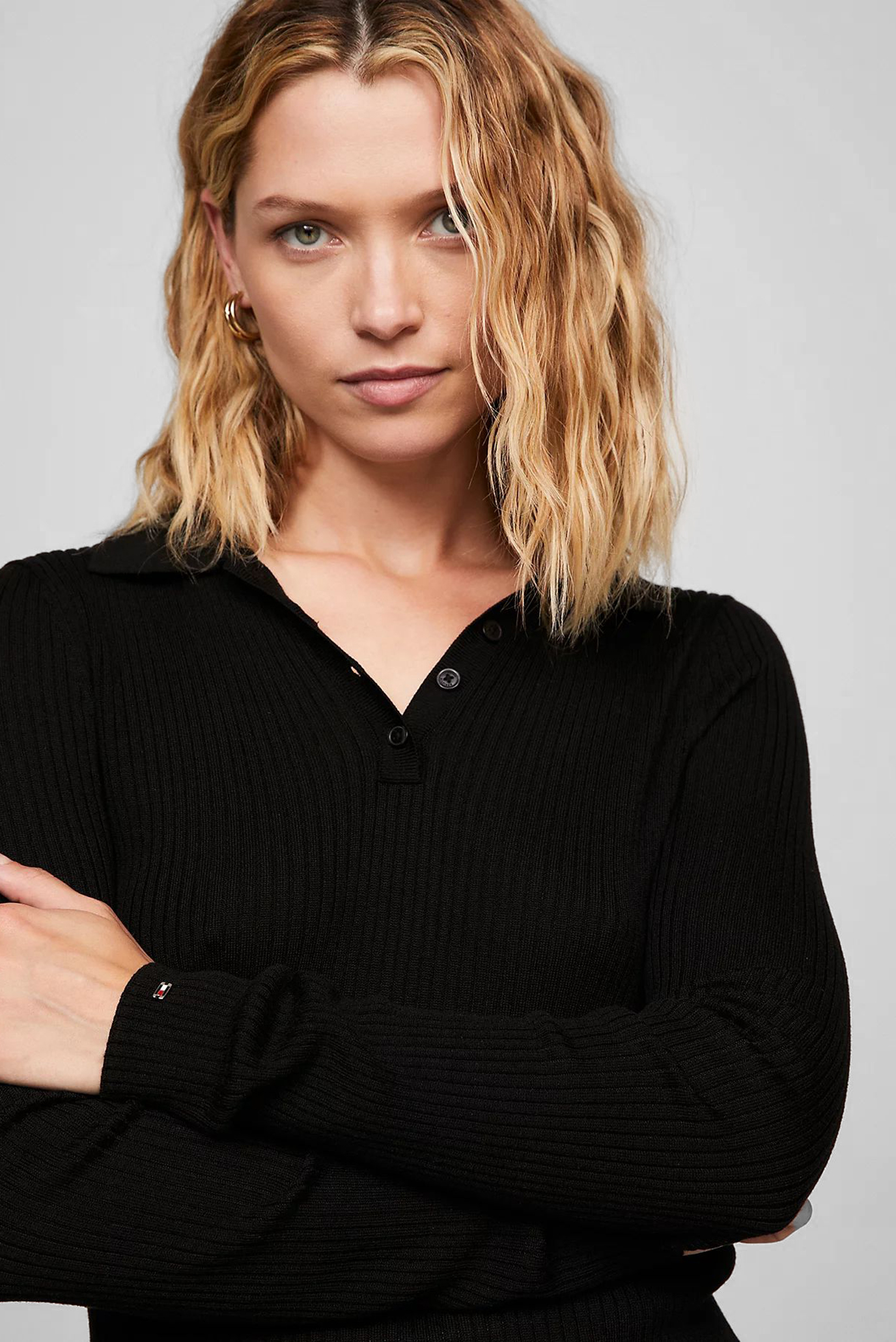 Поло FINE RIBS POLO SWEATER 4