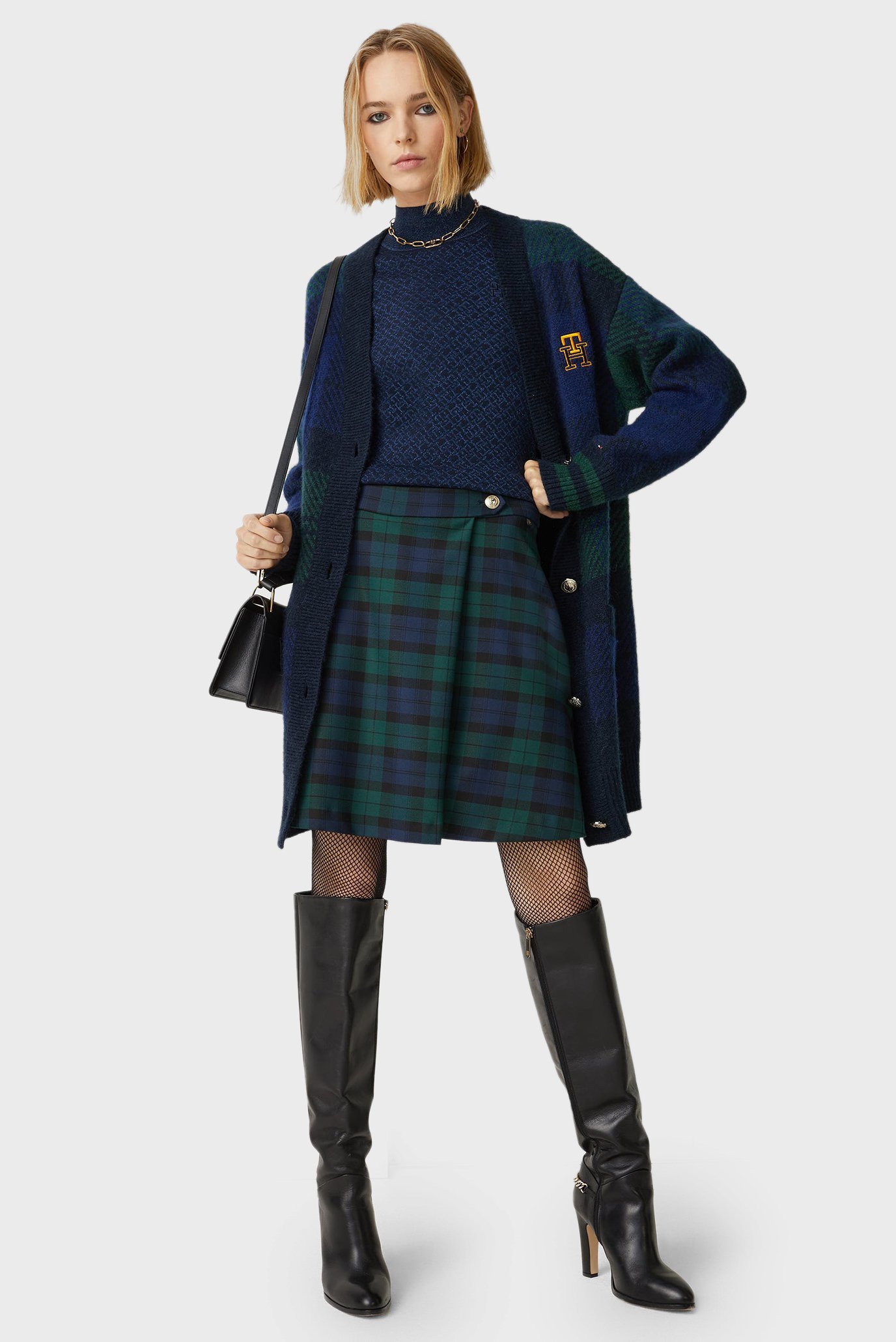 Женская юбка в клетку Y D VIS BLEND TARTAN 3