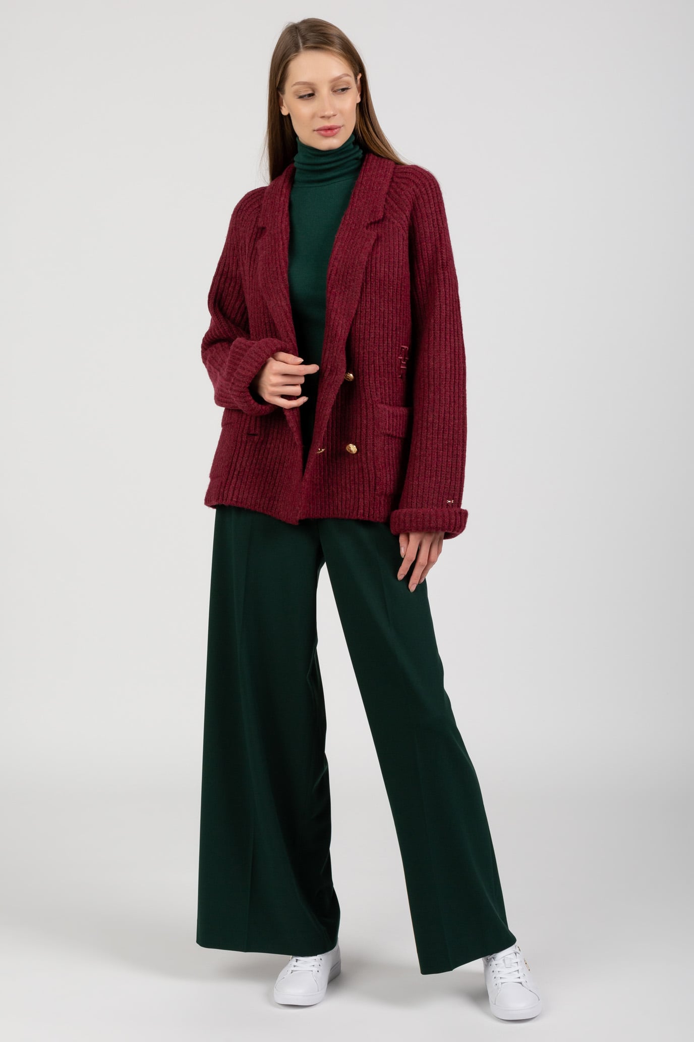 Штаны COLOURED PLEATED WIDE LEG PANT 5