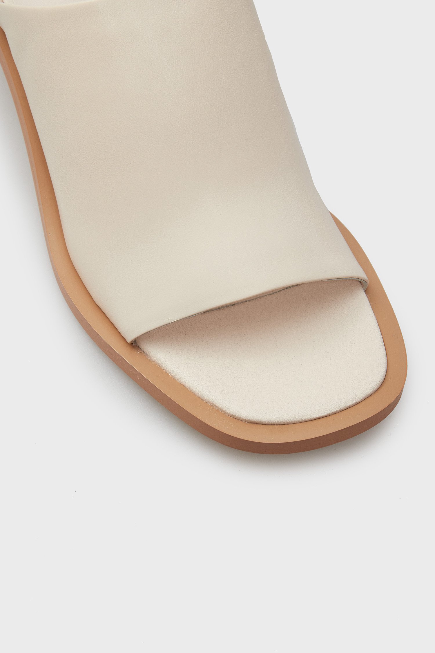 Женские белые кожаные мюли OpalaPRPY Женские белые кожаные мюли Opala 2