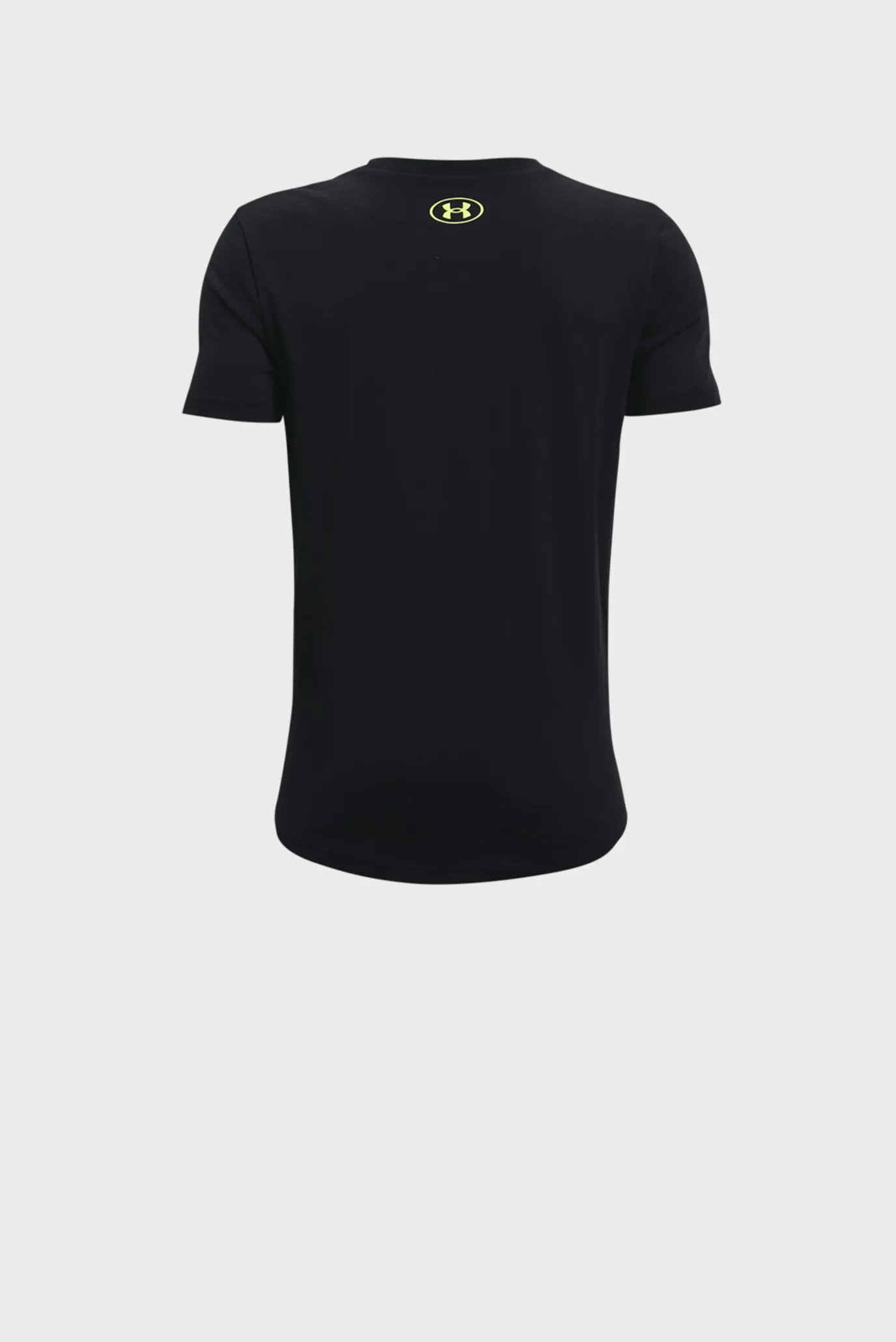 Детская черная футболка UA Project Rock BSR SS 2