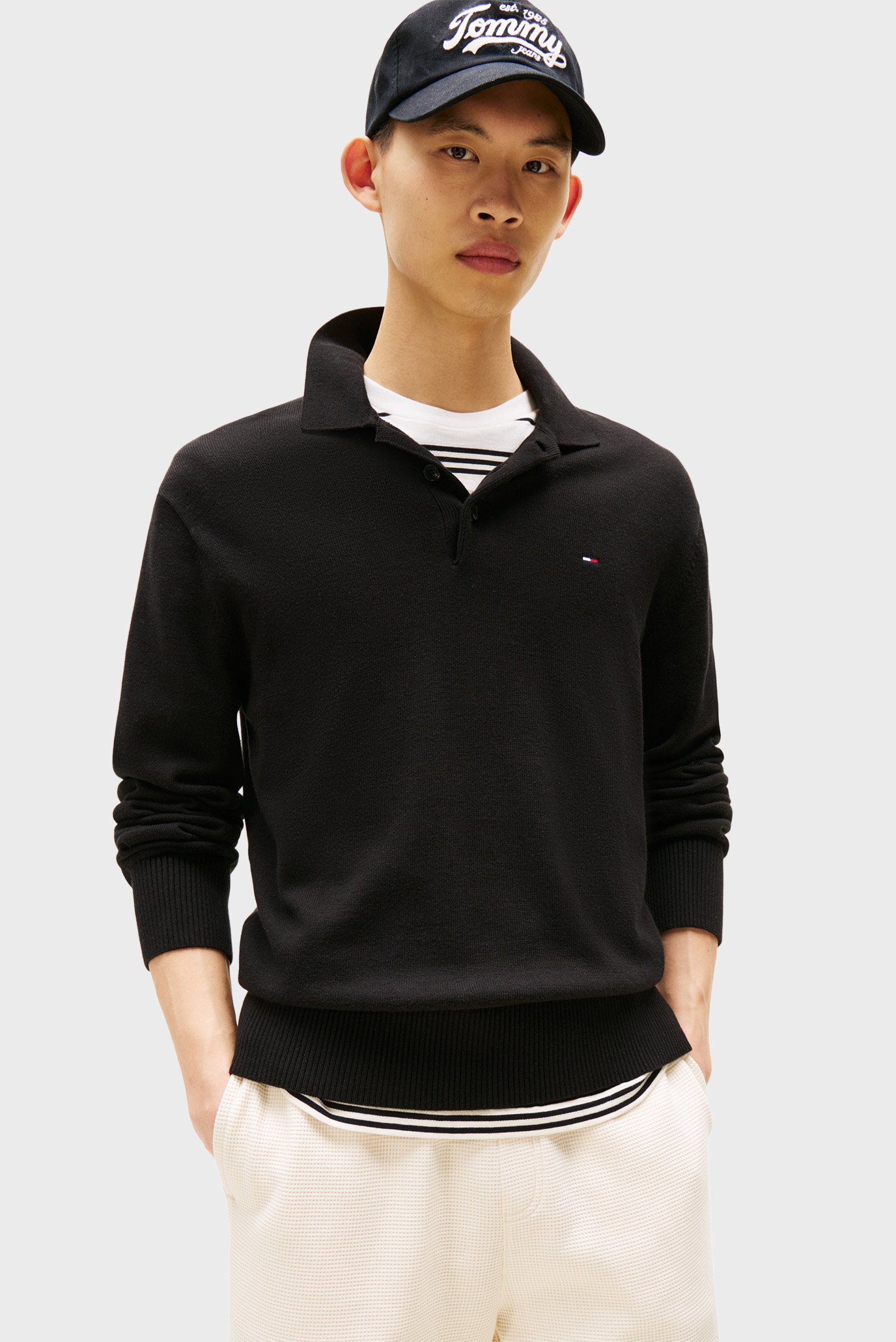 Свитер/TJM SLIM ESSENTIAL POLO SWEATER 1