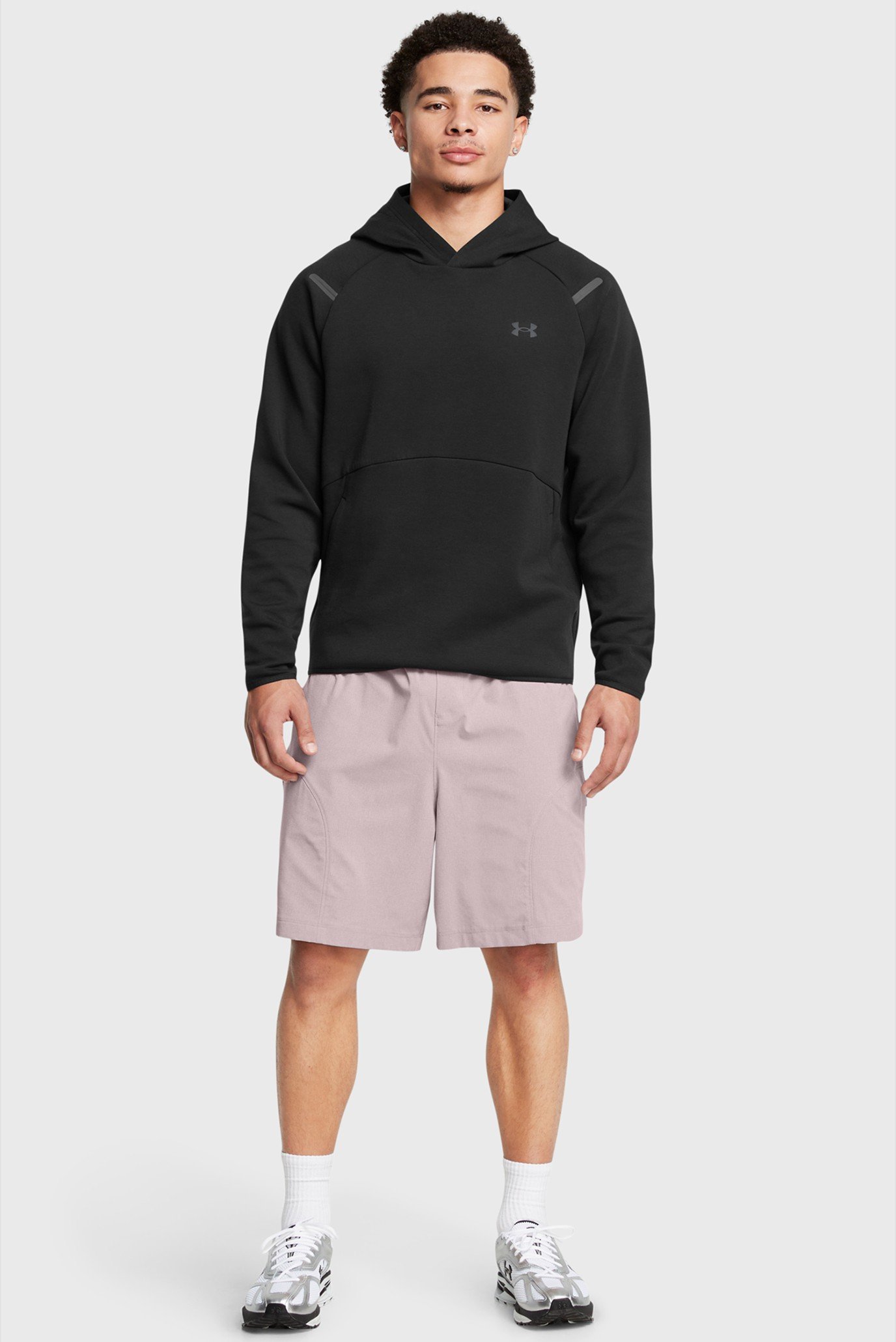 Мужское черное худи UA Unstoppable Flc HD EU 2