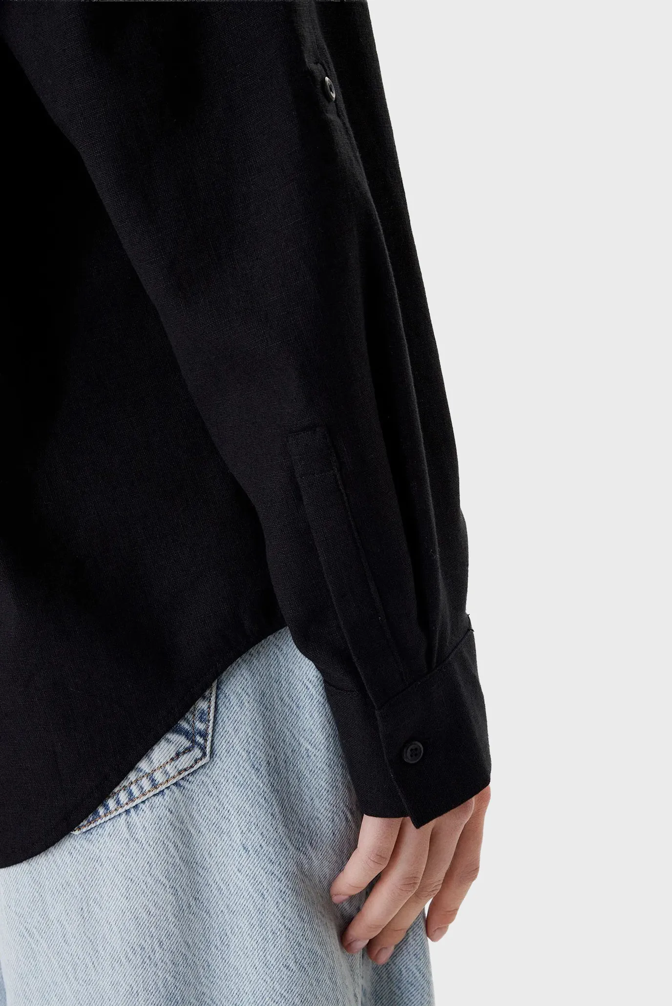 Рубашка Cotton Linen Roll Tab Shirt 5