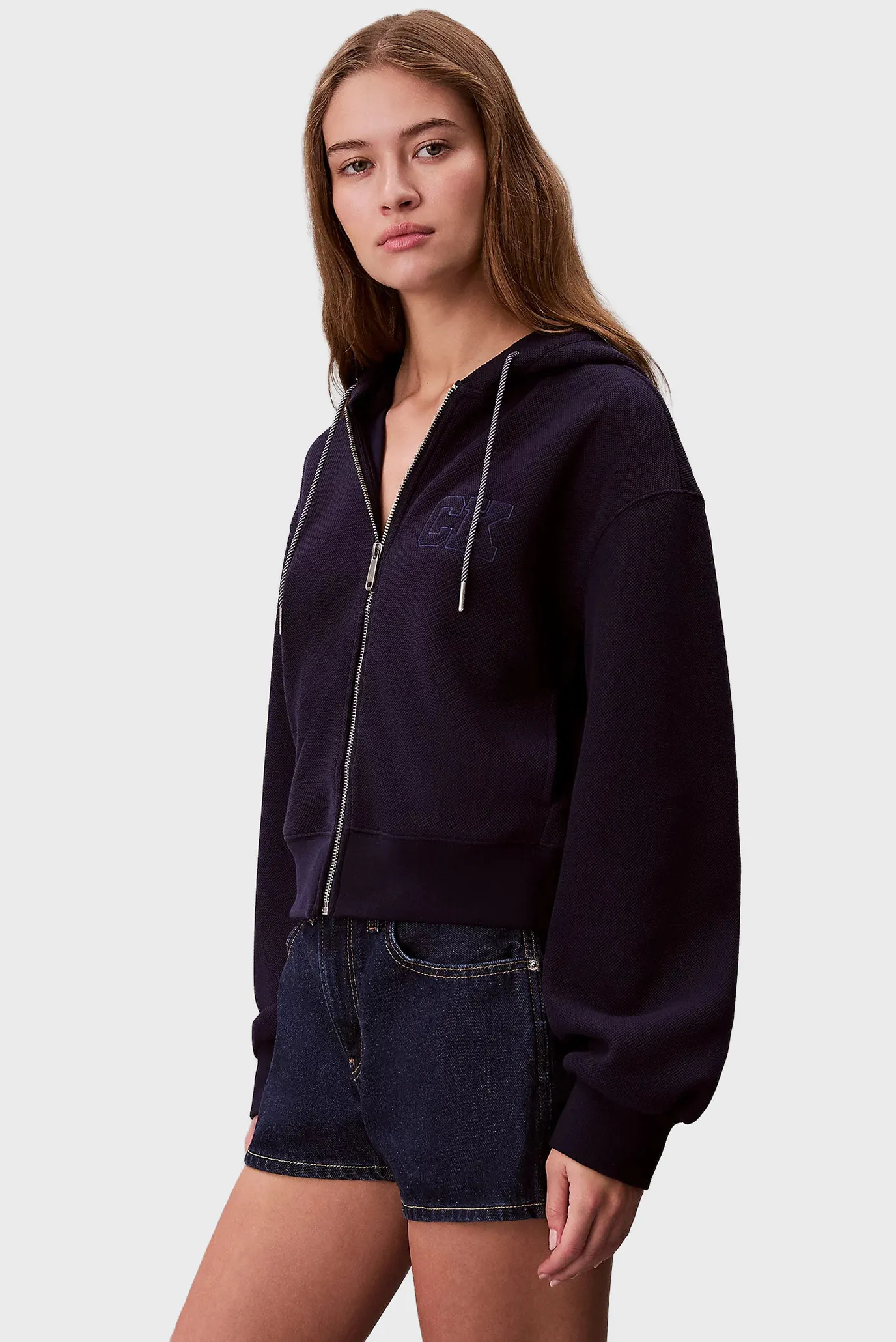 Реглан LS RLXD INTRLCK CROP FULL ZIP SW 3