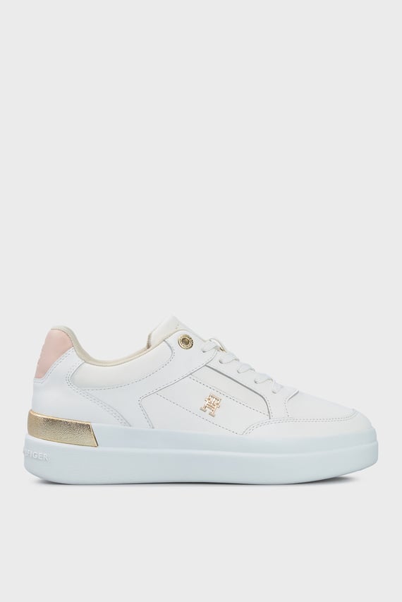 Женские белые сникерсы LUX HARDWARE COURT SNEAKER