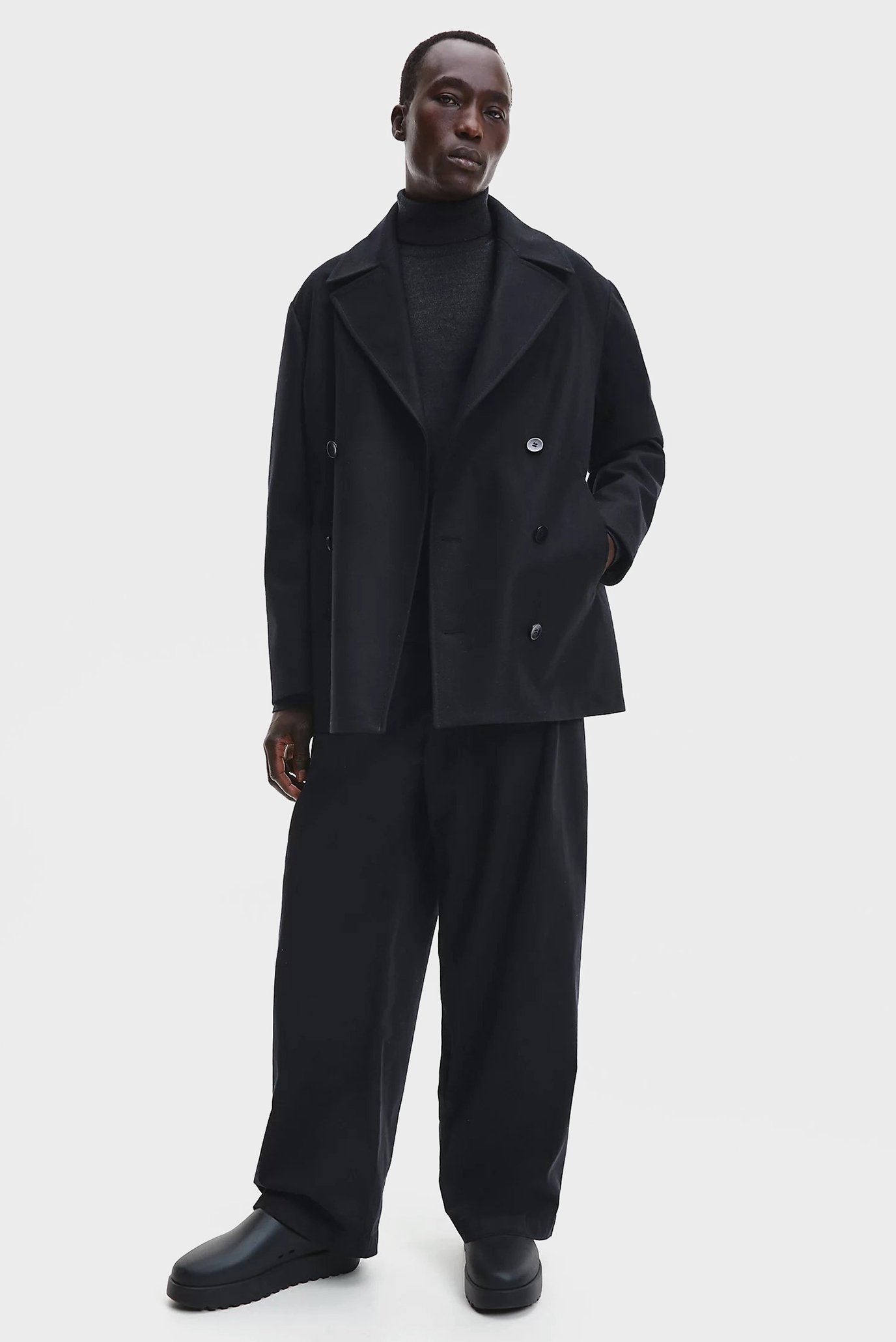 Пальто BONDED WOOL PEACOAT 2