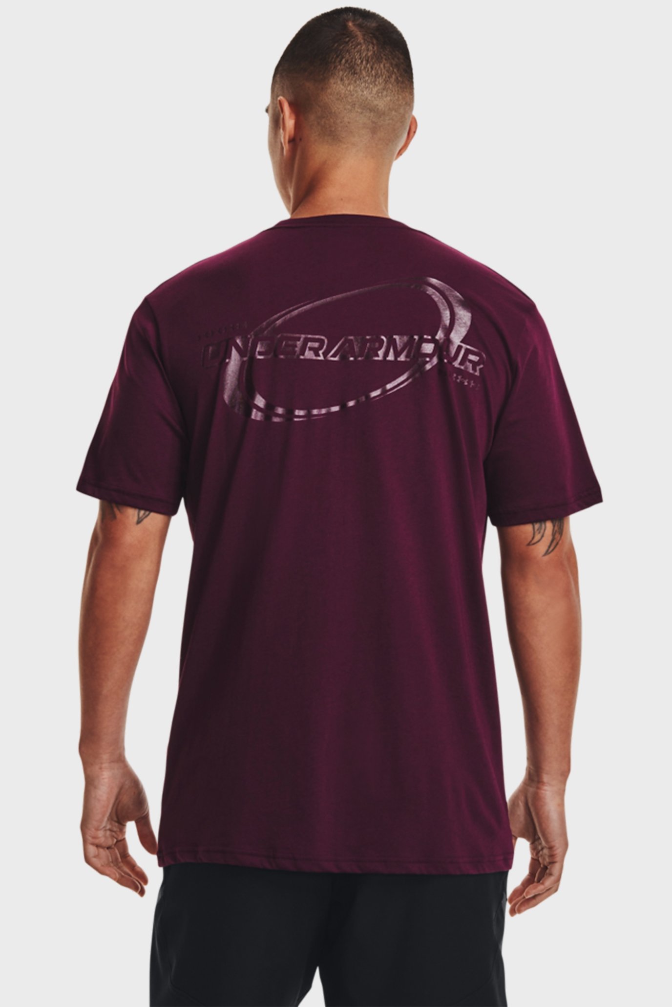 Мужская бордовая футболка UA SPORTSTYLE NOVELTY SS 3