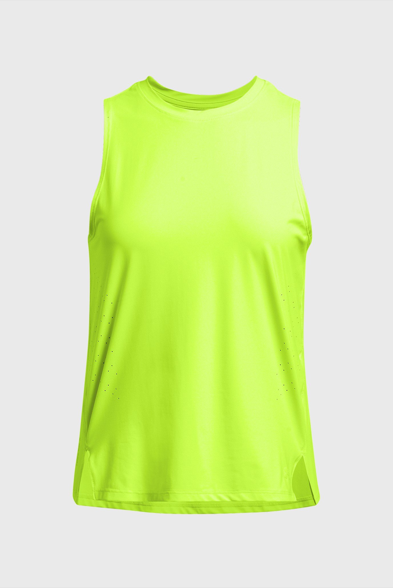 Женская желтая майка UA Launch Elite Tank 4