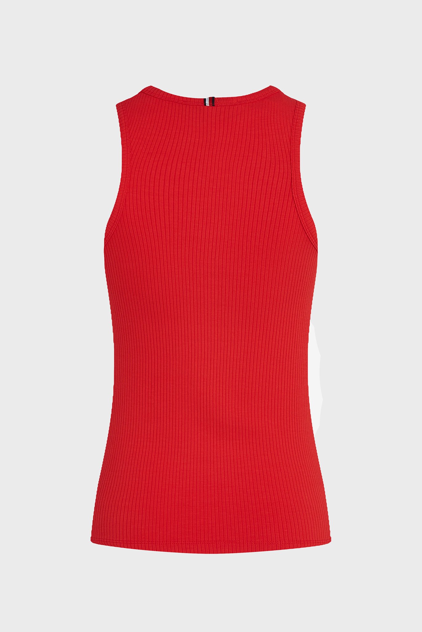 Женский красный топ SLIM 5X2 RIB TANKTommy Hilfiger Женский красный топ SLIM 5X2 RIB TANK 2