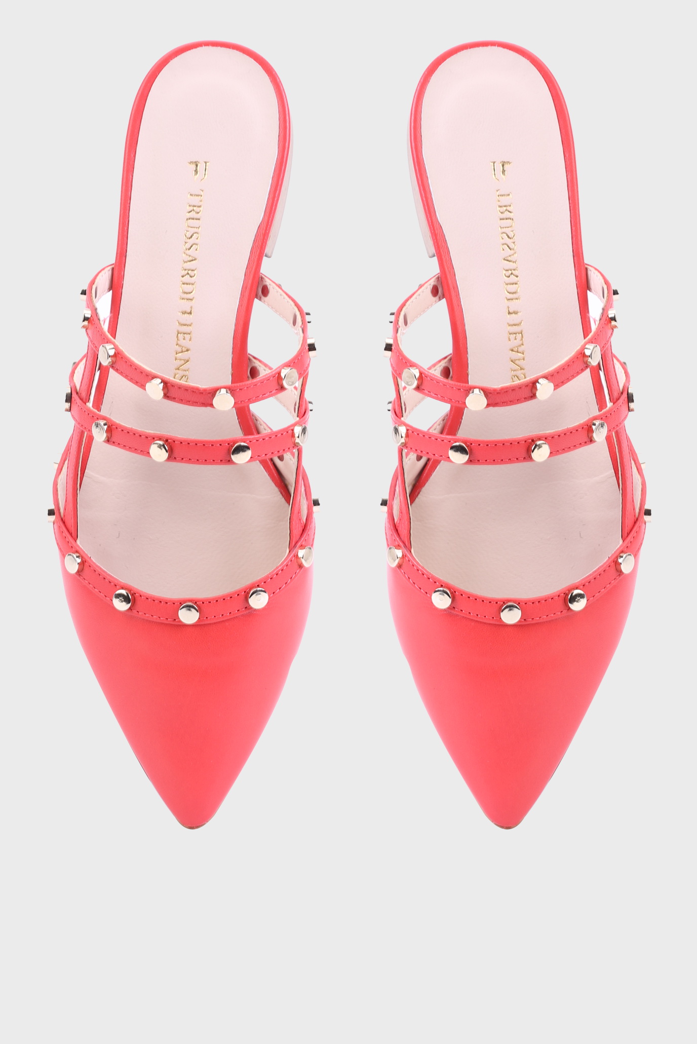 Сандалии MULES FLAT LEATHER STUDS 4