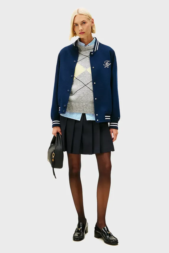 Юбка TIMELESS WOOL PLEATED MINI SKIRT Tommy Hilfiger
