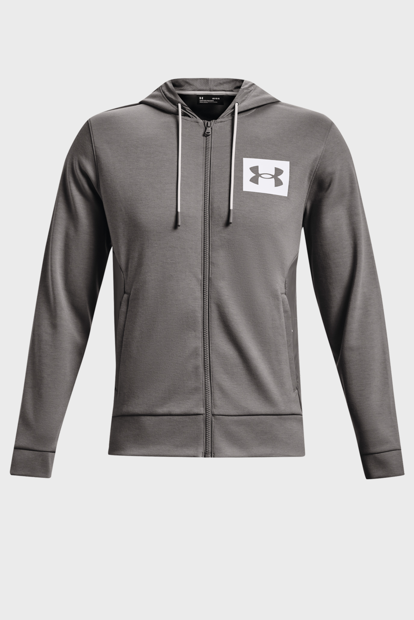 Мужское серое худи UA SUMMIT KNIT FZ HOODIE 8