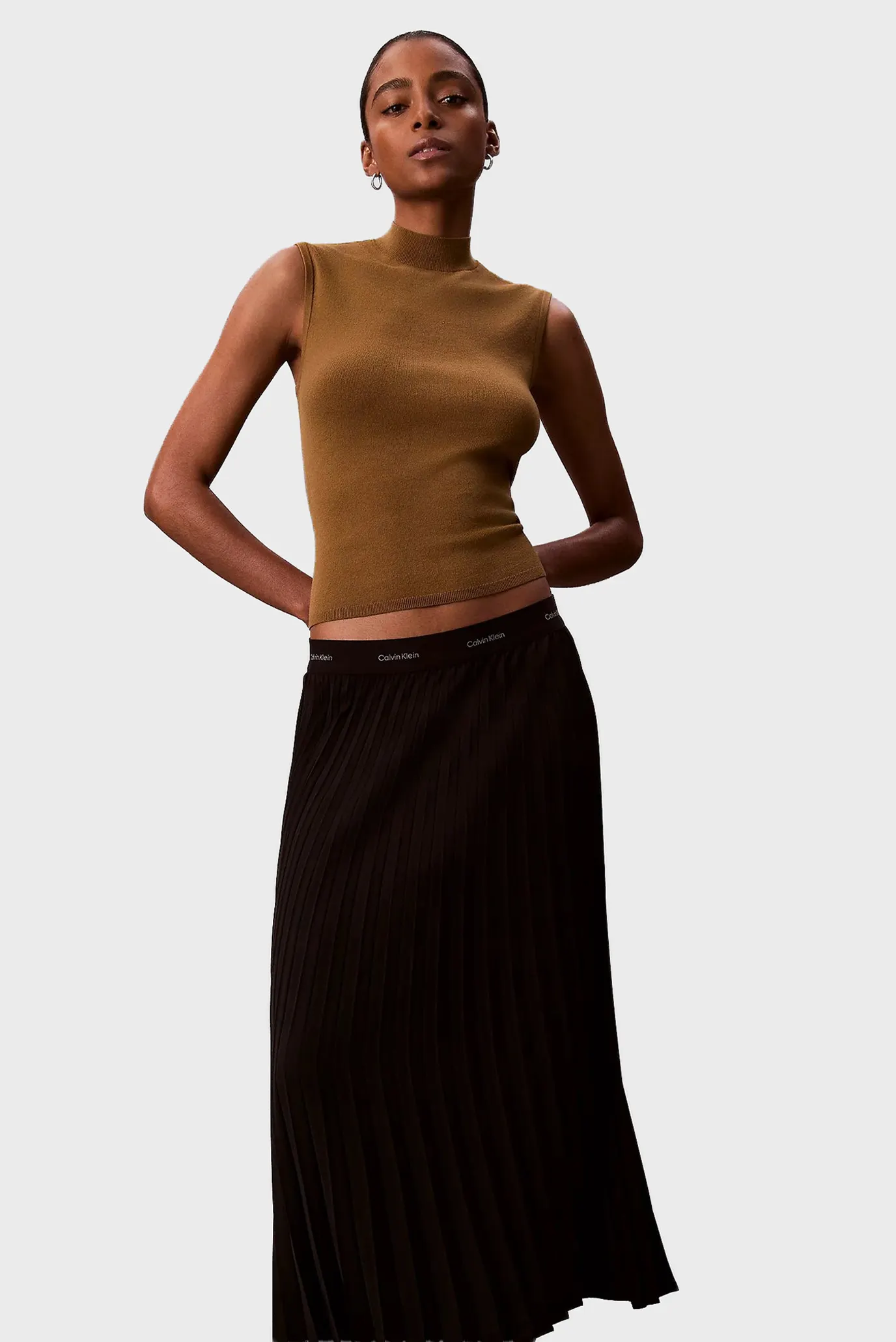 Юбка PLEATED CREPE MIDI SKIRT 2