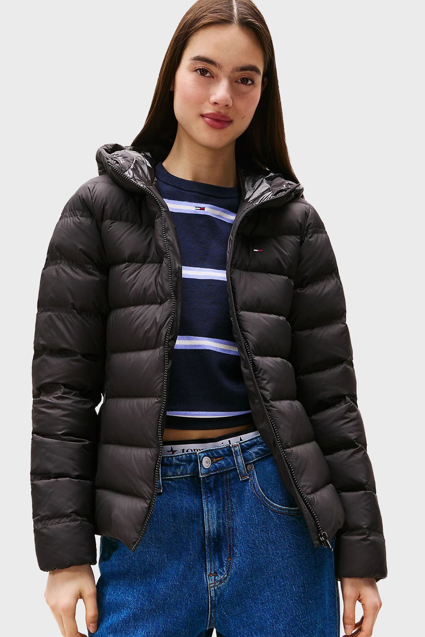 Куртка зимняя TJW SLIM HOOD PRNT DOWN JCKT EXT 1