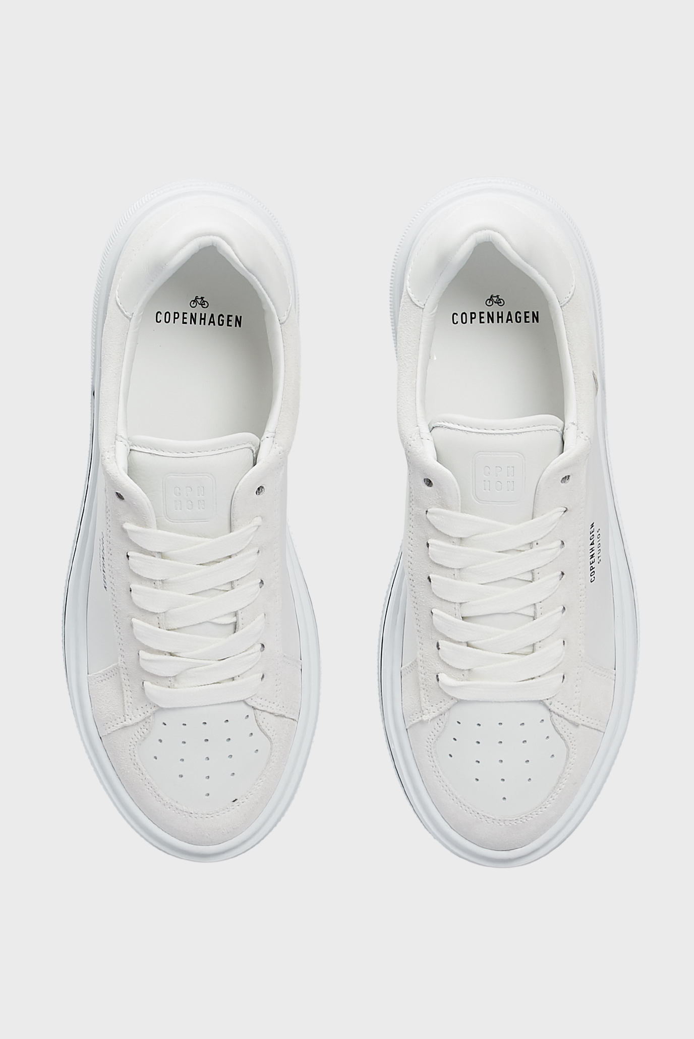 Женские белые кожаные сникерсы 4