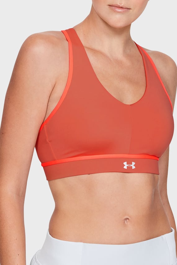 Женское оранжевое спортивное бра Qualifier Bra Женское оранжевое спортивное бра Qualifier Bra