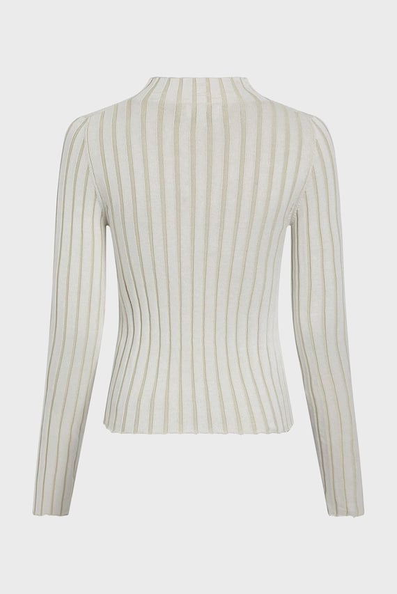 Свитер PLATED HIGH NECK SLIM SWEATER