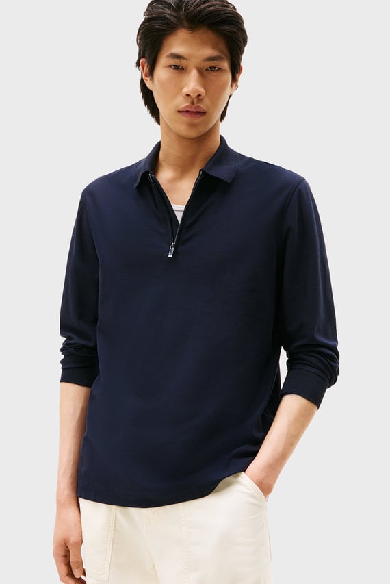 Поло с длинным рукавом DC PERFORMANCE ZIP POLO Tommy Hilfiger Поло с длинным рукавом DC PERFORMANCE ZIP POLO Tommy Hilfiger