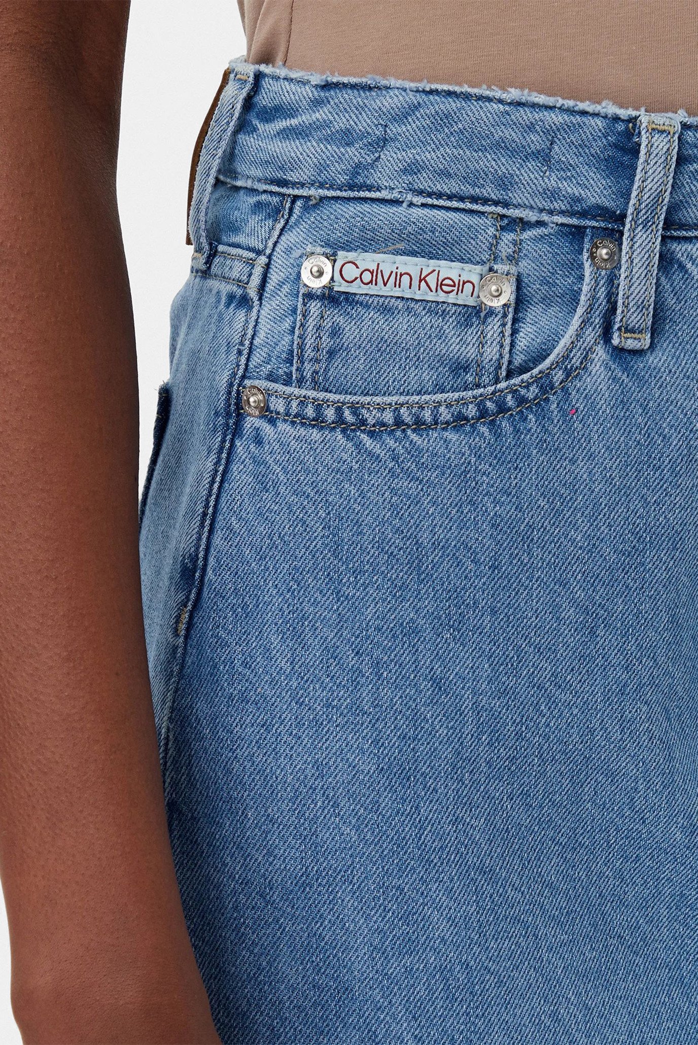 Женская голубая джинсовая юбка A-LINE MAXICalvin Klein Jeans Женская голубая джинсовая юбка A-LINE MAXI 4